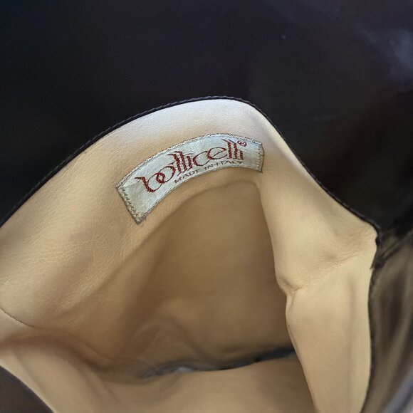 Botticelli 80s Dark Brown Leather Knee-High Boots Size 6.5 - Picture 4 of 16